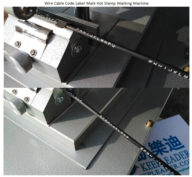 Wire Cable Code Label Mark Hot Stamp Marking Machine of Pneumatic Wire Cable Hot Stamping_Labeling_Imprinting_Coding_Printing